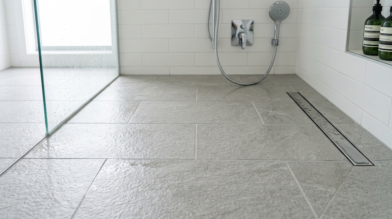 piastrelle in porcellana antiscivolo per pavimenti della doccia
