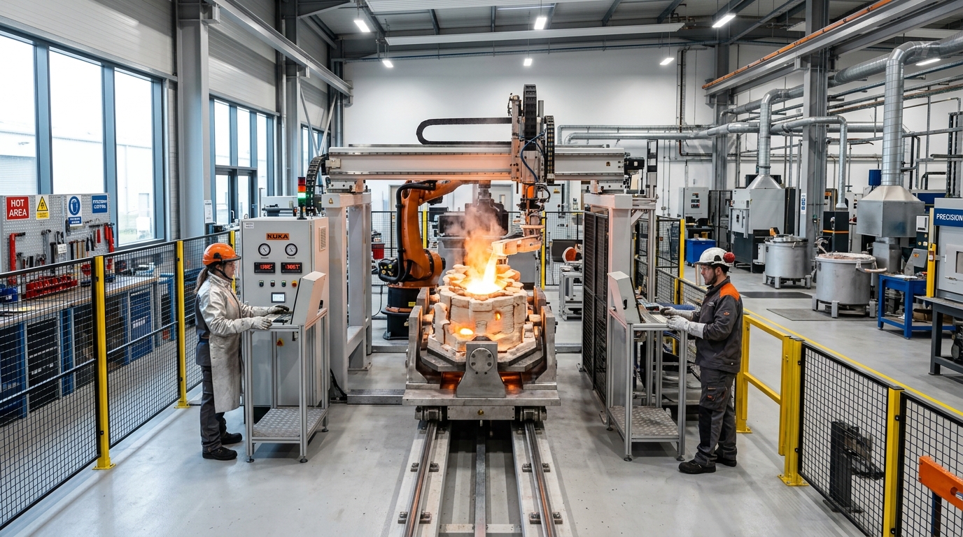 Precision casting for large, high-temp ferrous parts