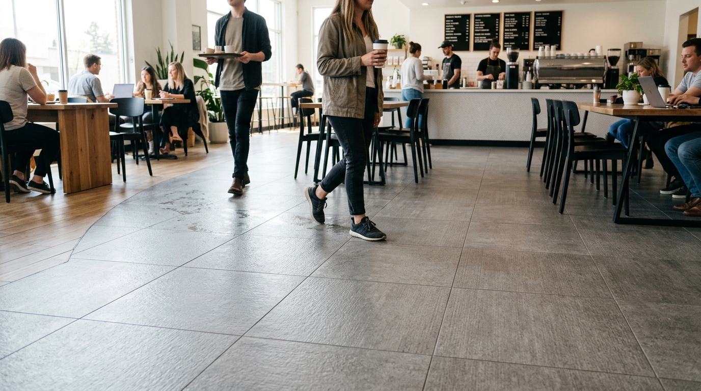 Қауіпсіз едендер үшін сырғуға қарсы порцелян