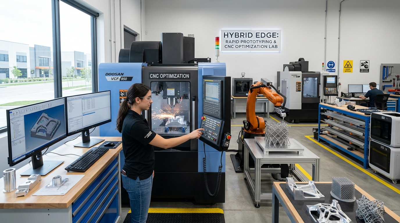 Hybrid Edge Rapid Prototyping and CNC Optimization