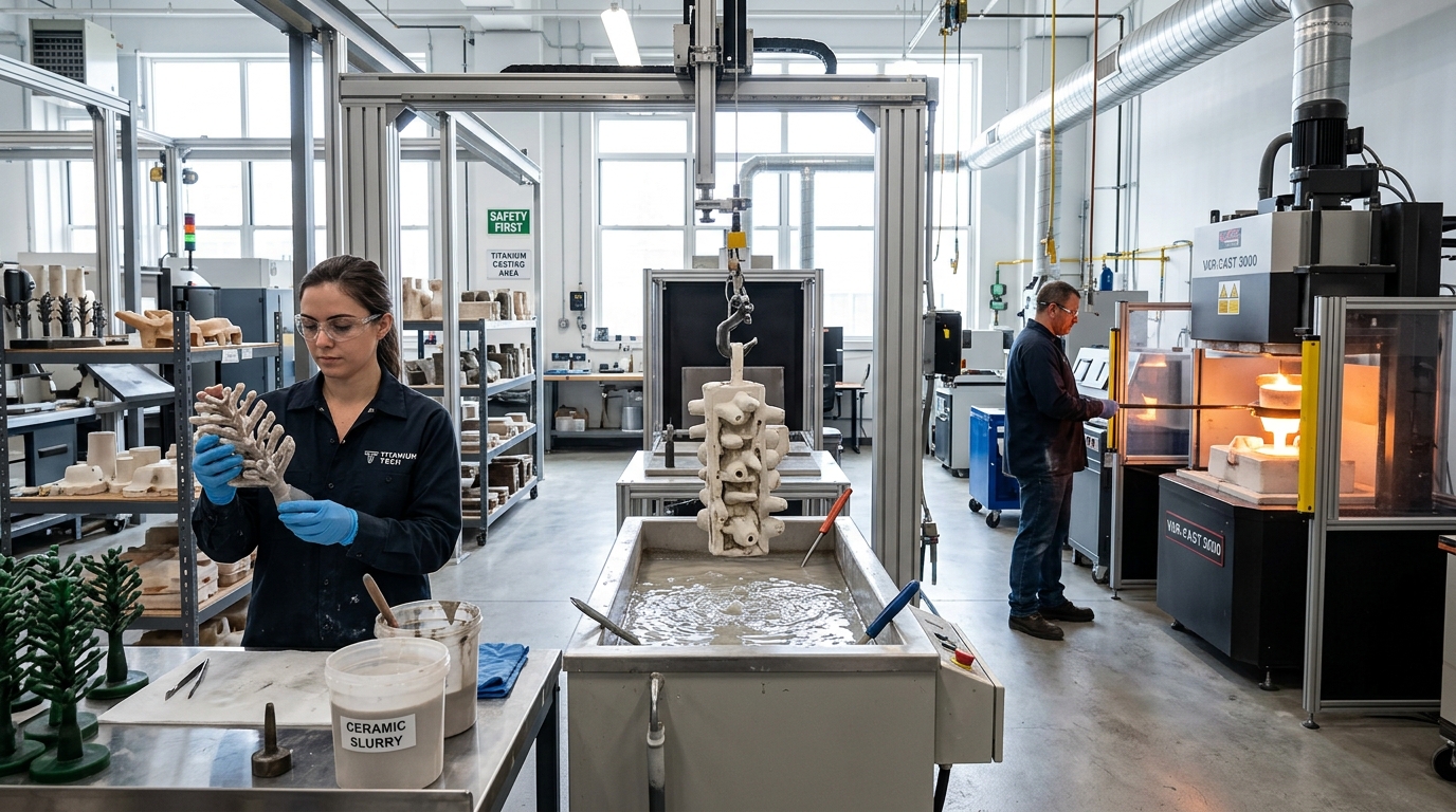 Titanium Investment Casting Workflow