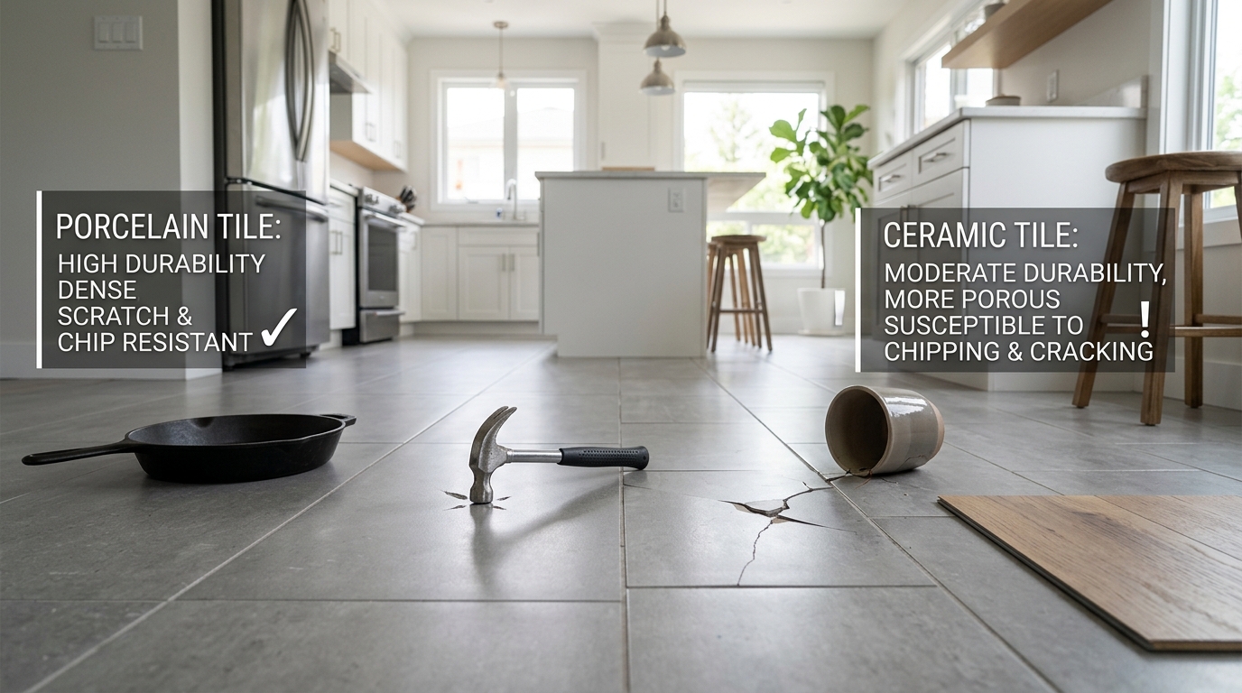 Porcelain vs Ceramic Tile Durability