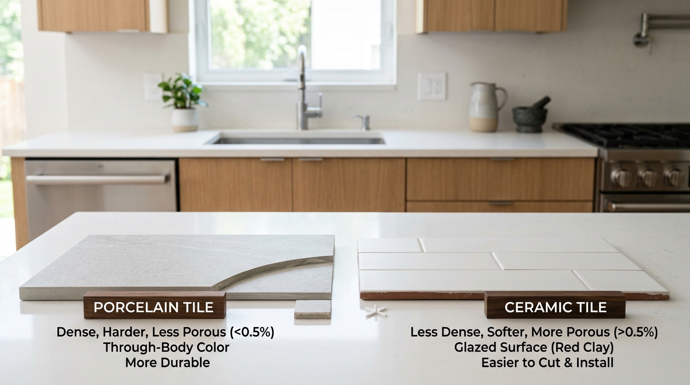Porcelain vs Ceramic Tile Differences