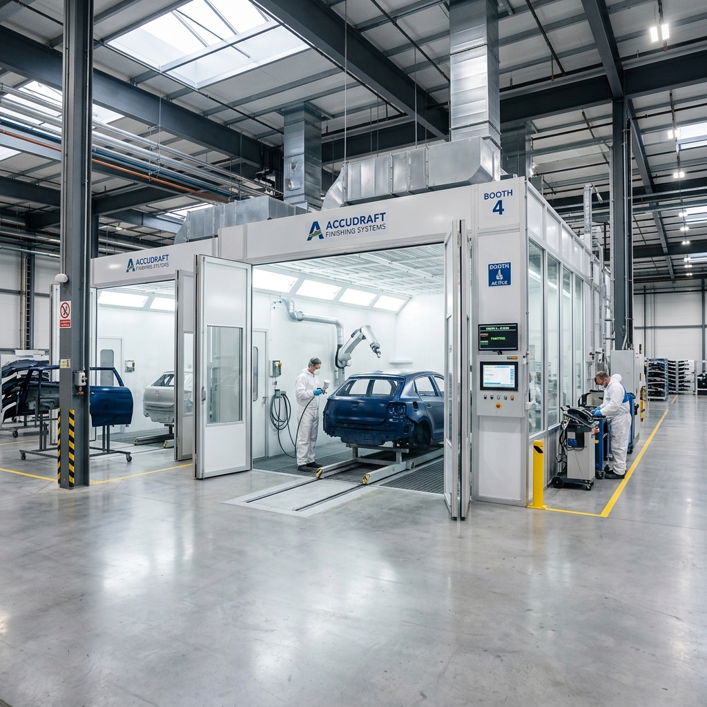 OEM paint booths for automotive and industrial use